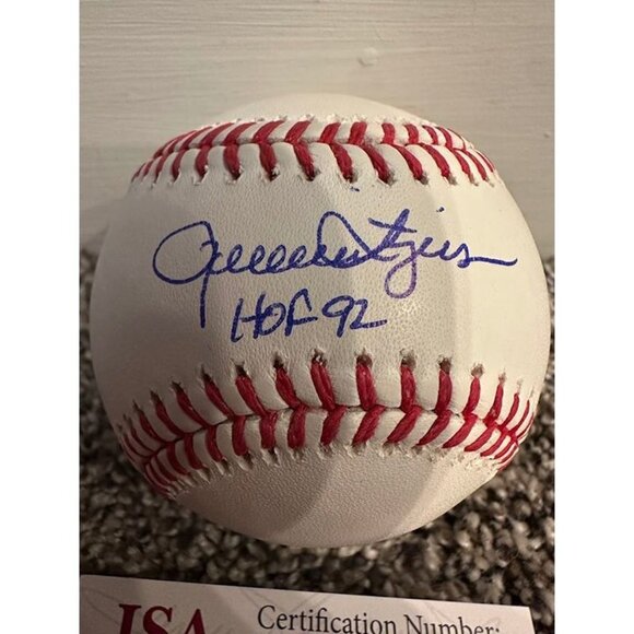 Rollie Fingers signed "HOF 92" autographed OMLB Baseball Oakland A's JSA - Picture 2 of 3